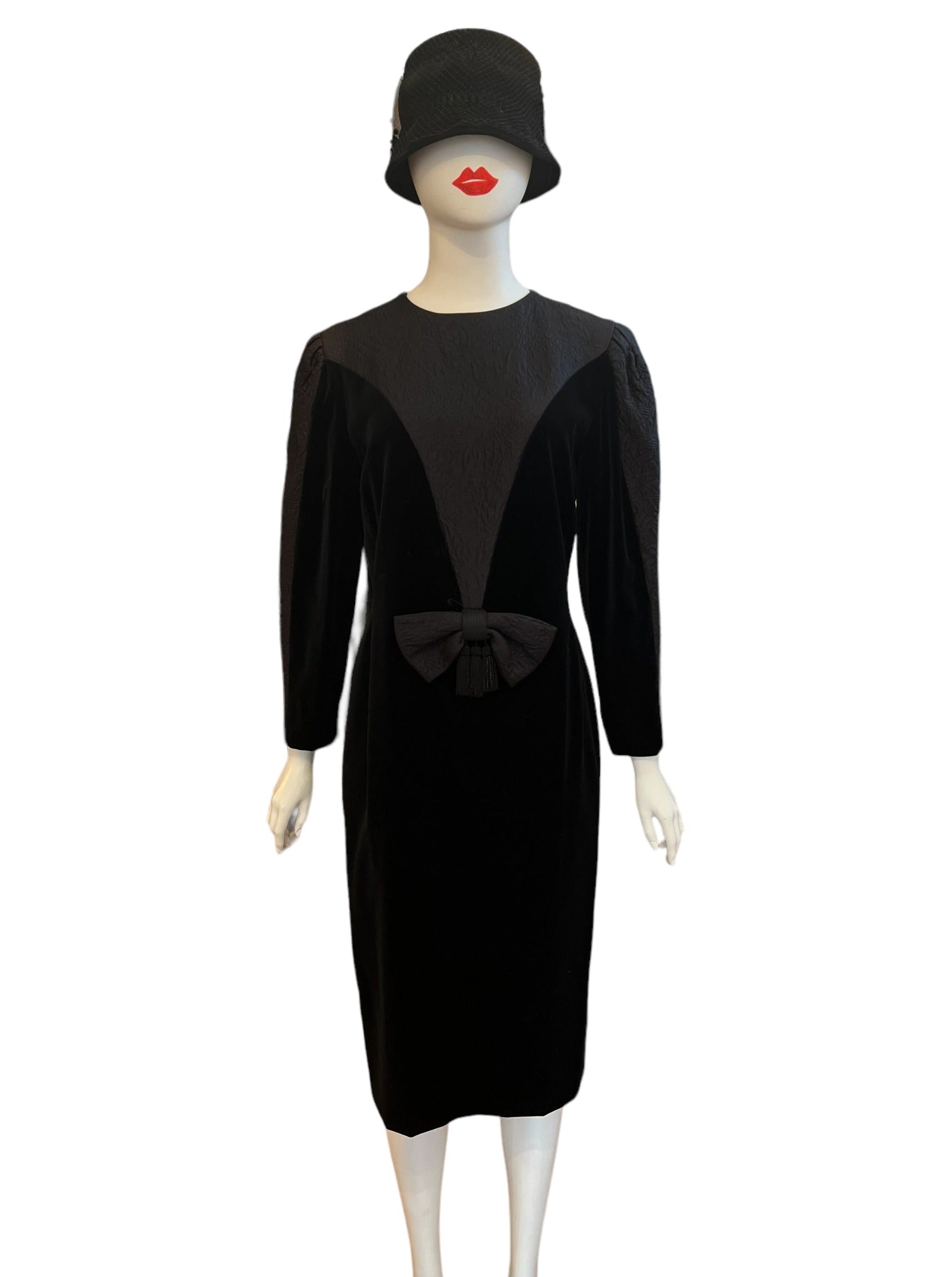 Louis Feraud Vintage Velvet Long Dress