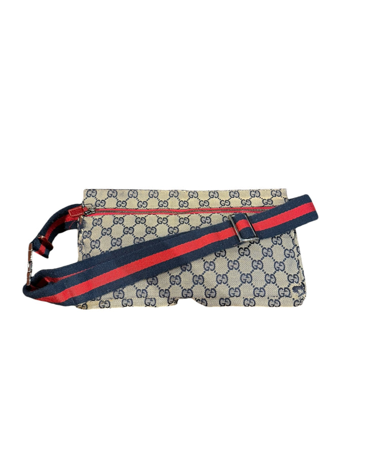 Gucci GG Doube Pocket Belt Bag Red