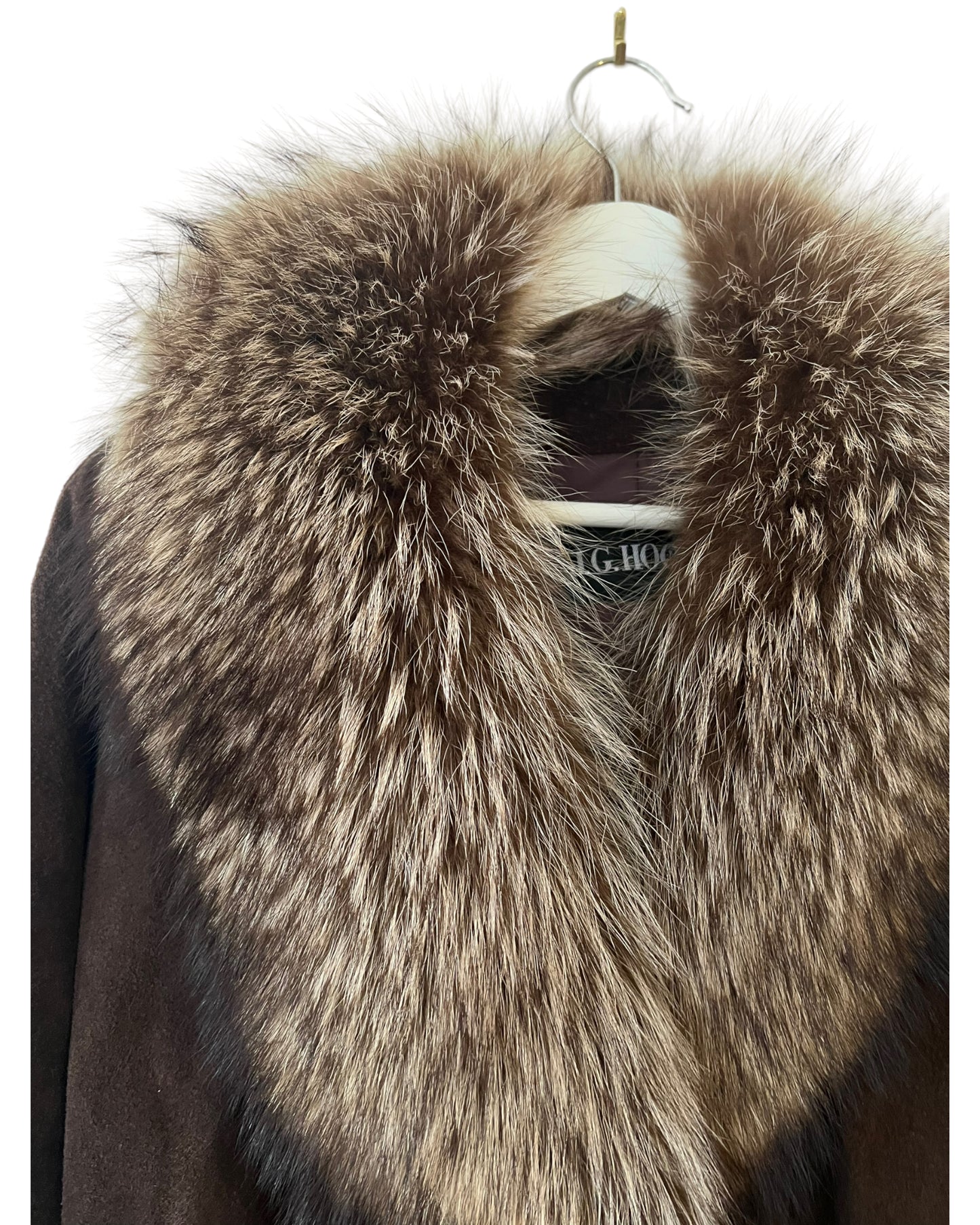 Retro Suede & Fox Fur Jacket