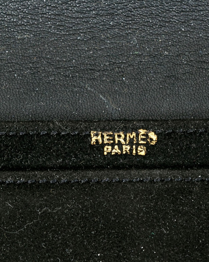 Hermès Vintage Suede Clutch Evening Bag