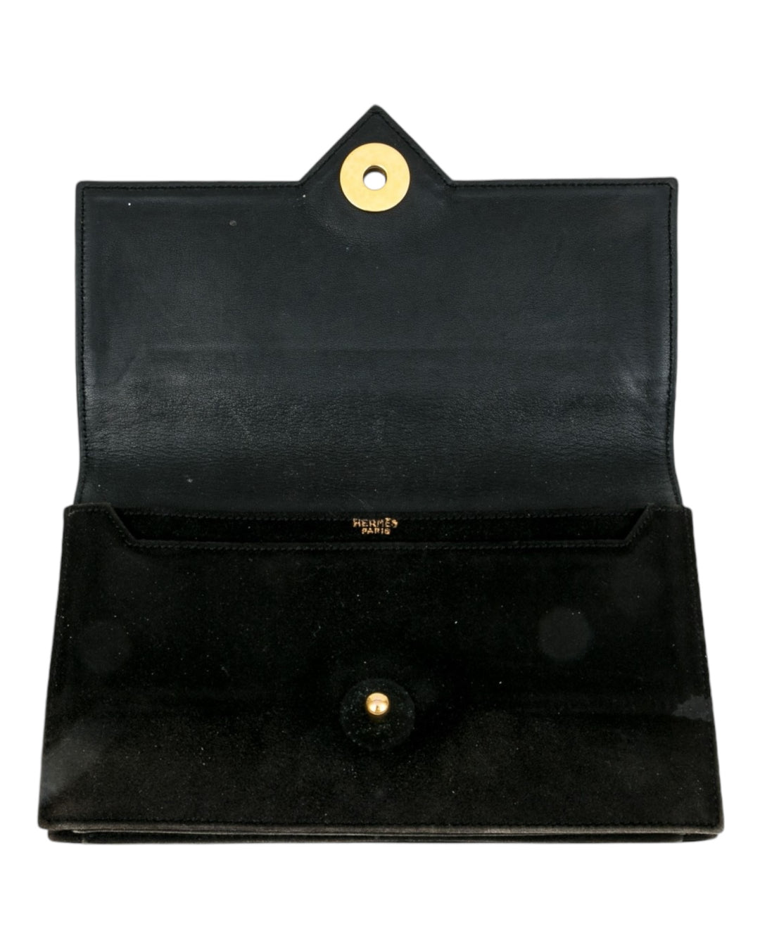 Hermès Vintage Suede Clutch Evening Bag