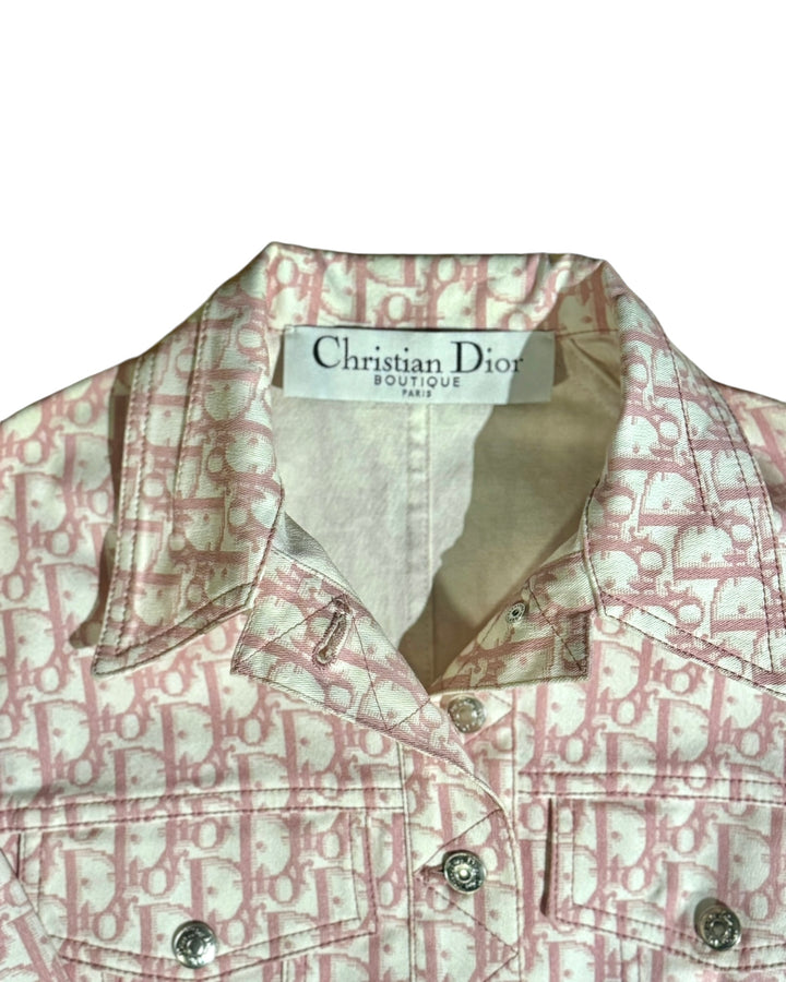 Christian Dior by John Galliano Pink Monogram Jacket