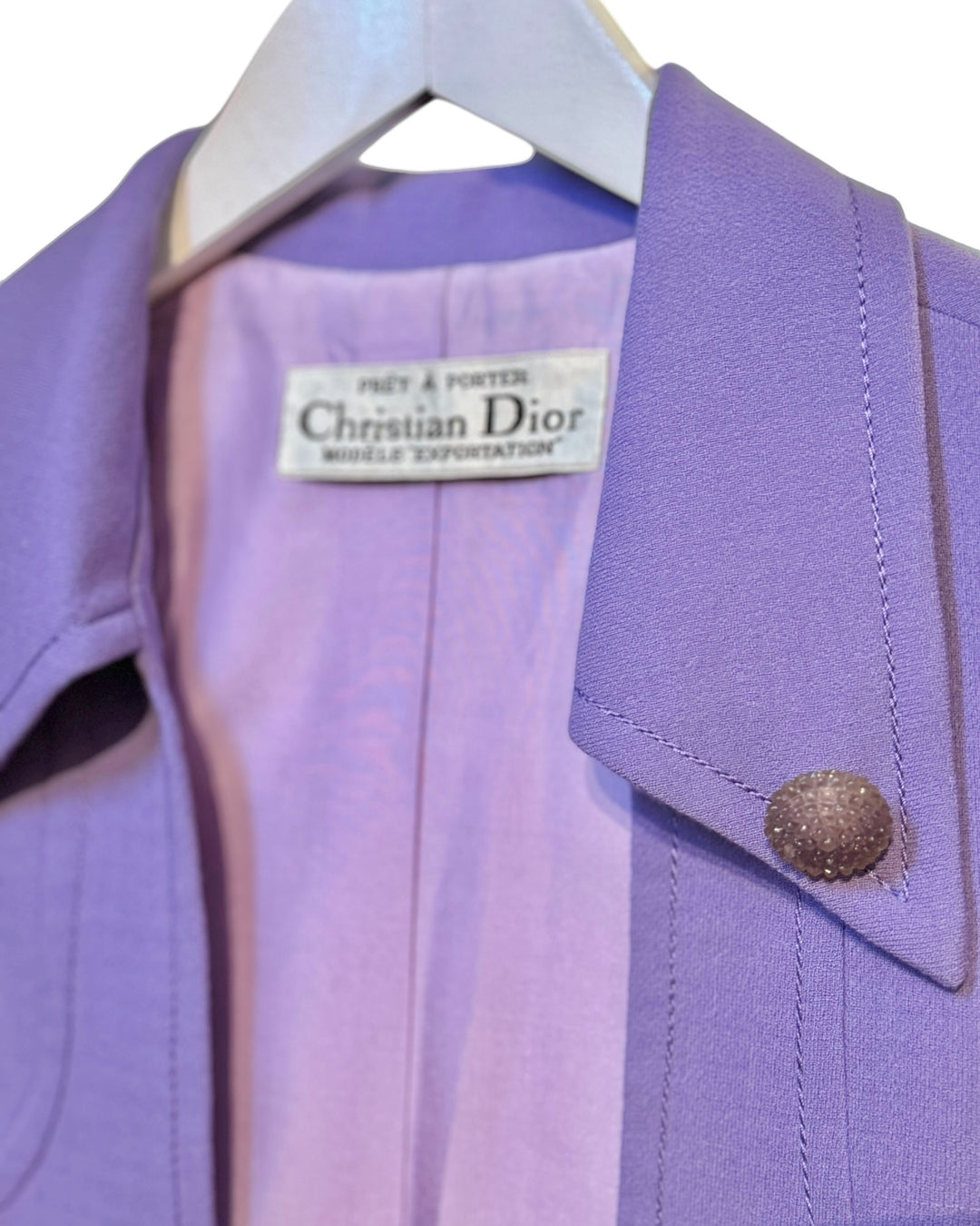 Christian Dior Periwinkle Blazer with Bubble Button Detailing