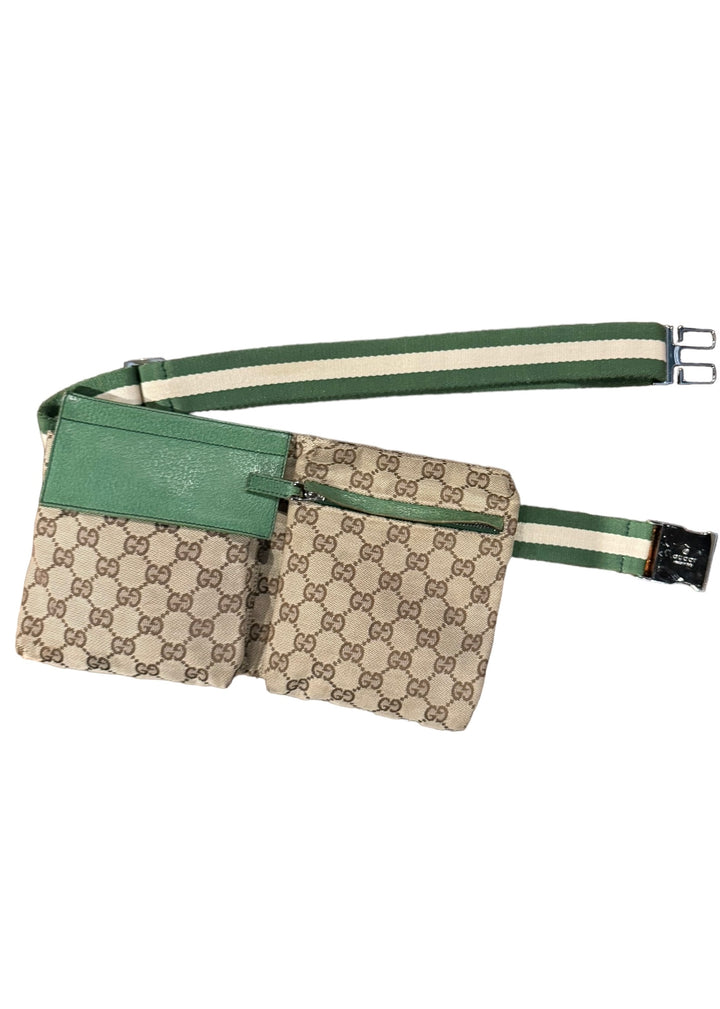 Gucci GG Doube Pocket Belt Bag