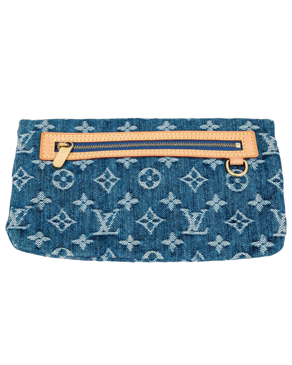 LV 2006 Denim Plat Pochette Small MIni Clutch louis vuitton rare vintage archival piece collectors stylists 