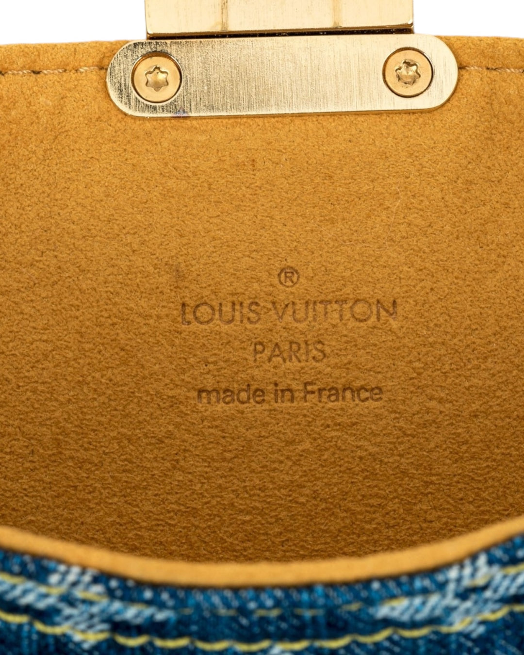 LV 2006 Denim Plat Pochette Small MIni Clutch louis vuitton rare vintage archival piece