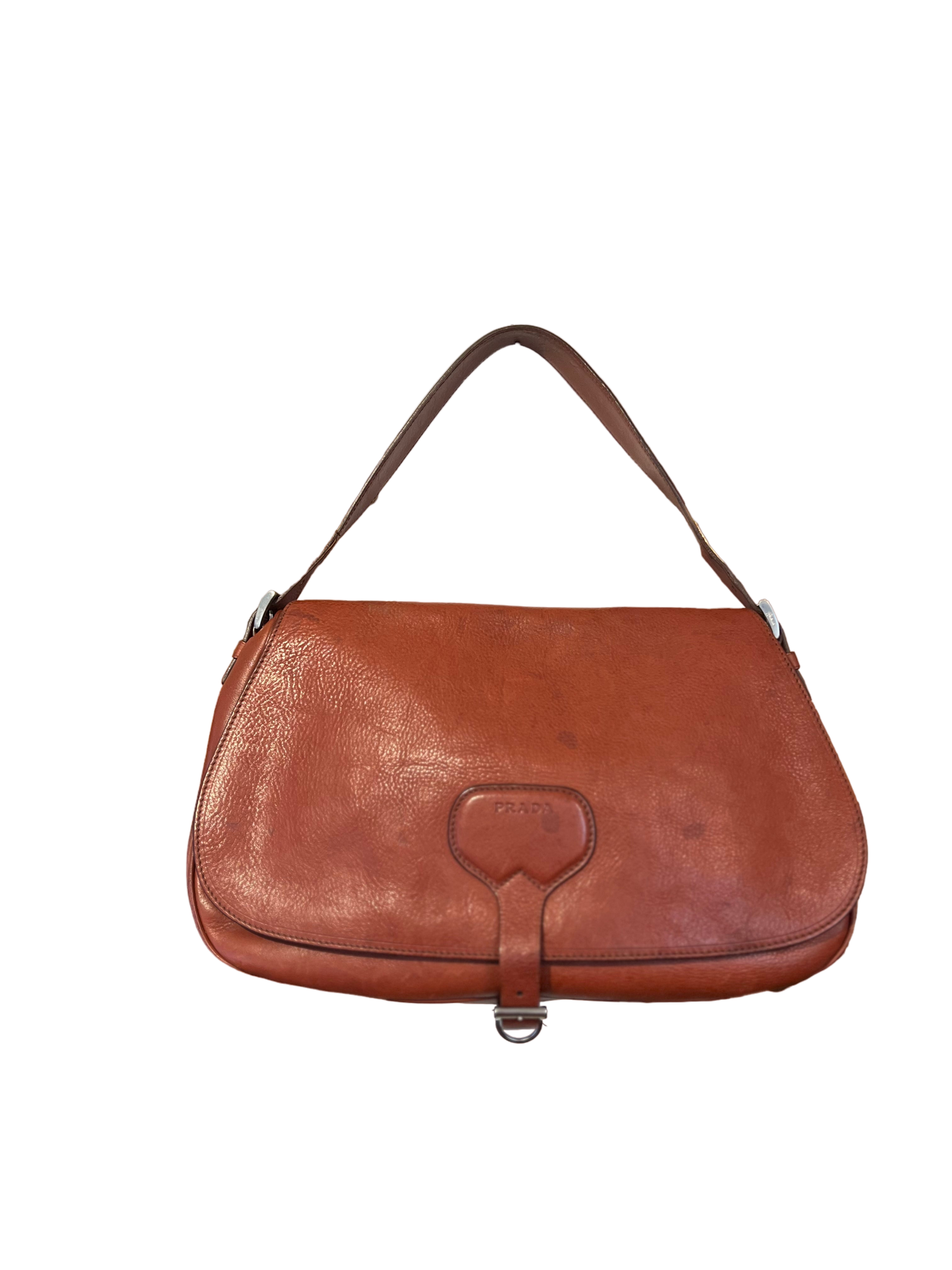 Prada Distressed Leather Shoulder Bag *Runway*