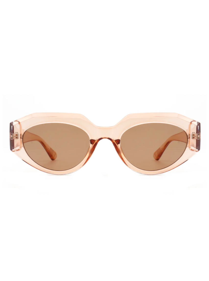 Oval Edge Amber Sunglasses